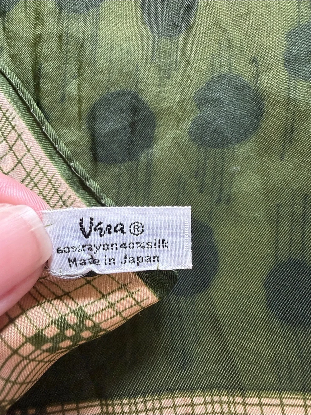 Green/Tan Scarf